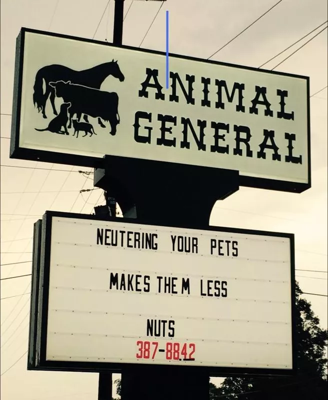 Funny vet sign