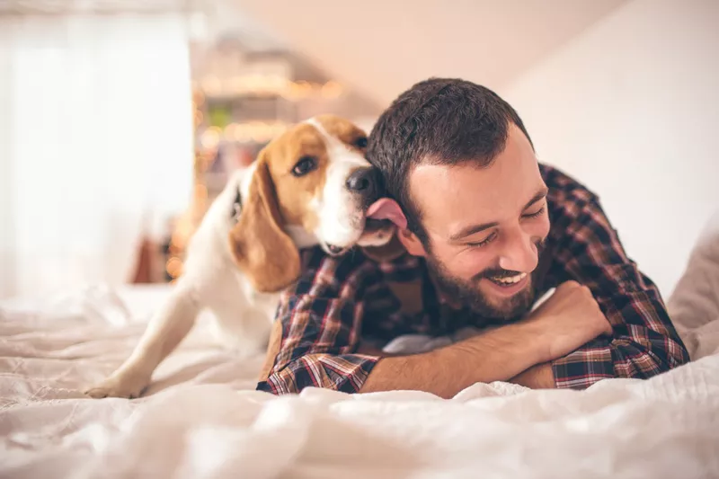 Man and his dog