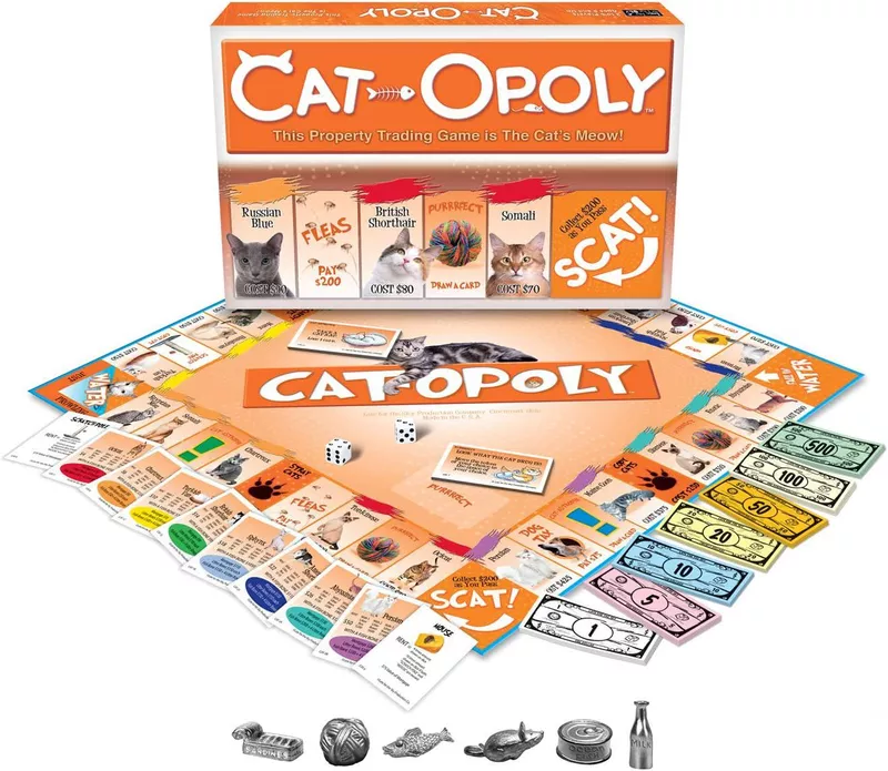 Late for the Sky CAT-opoly Board Game