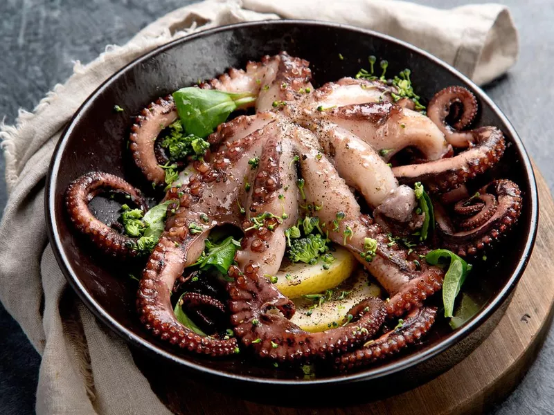 Grilled octopus