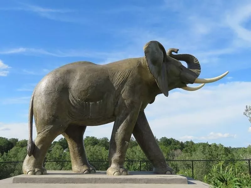 Statue of Jumbo the Circus Elephant in Ontario