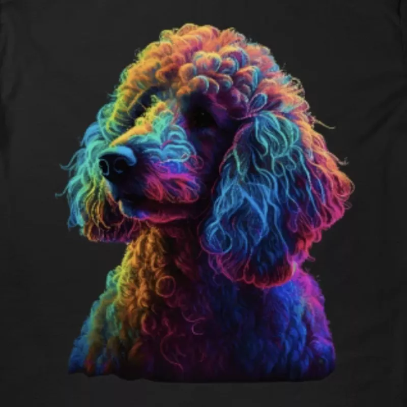 Pop art poodle tee shirt