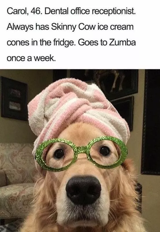 Dog wearing glasses