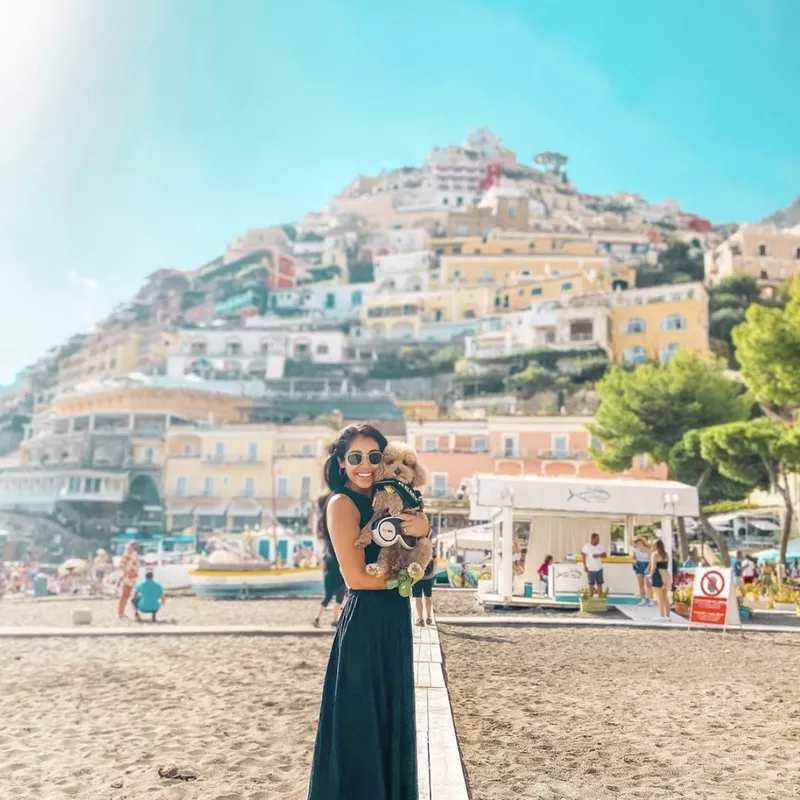 Dog in Positano, Amalfi Coast, Italy