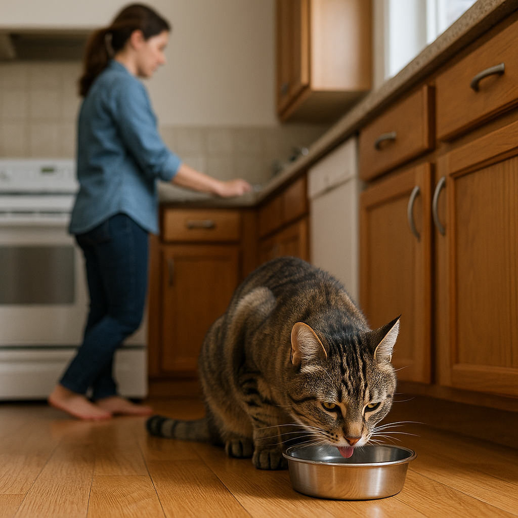 The water bowl tells on everybody