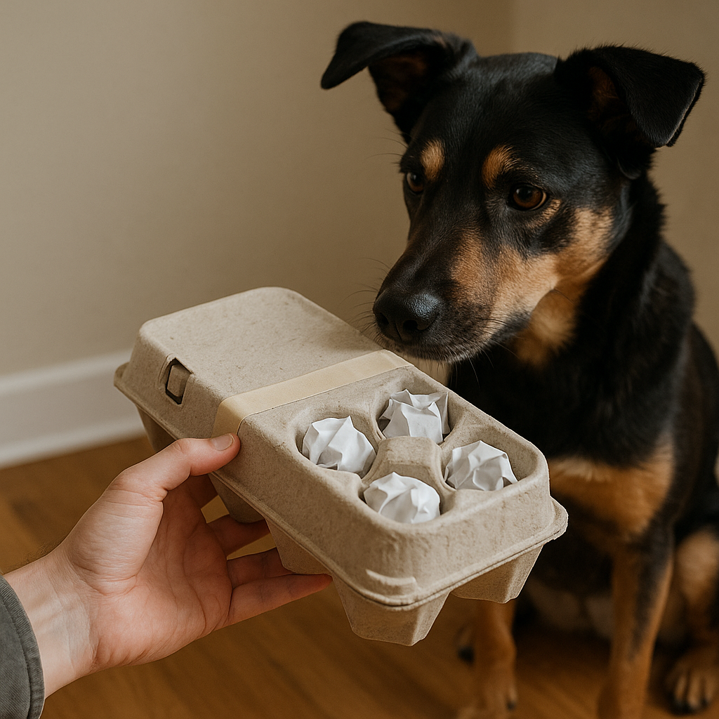 The egg carton kibble popper (and how to scale it)