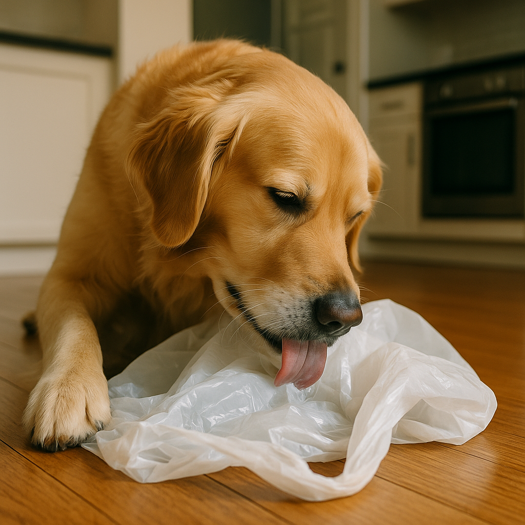 The plastic-bag lick session (and the noisy wrapper cravings)
