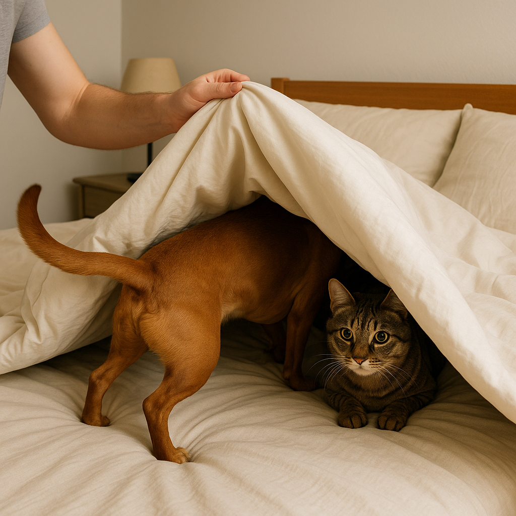 The Blanket Cave They Build While You Watch