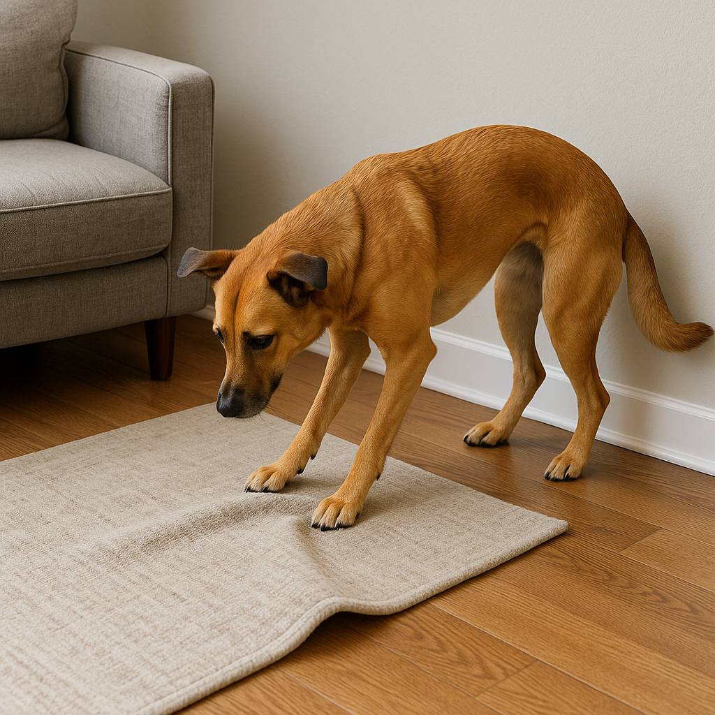 The Rug-Corner Shimmy (no music, full confidence)