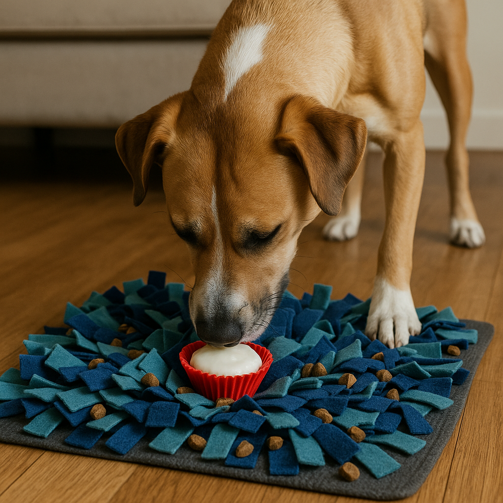 Snuffle mat remix: the scatter-and-freeze trick