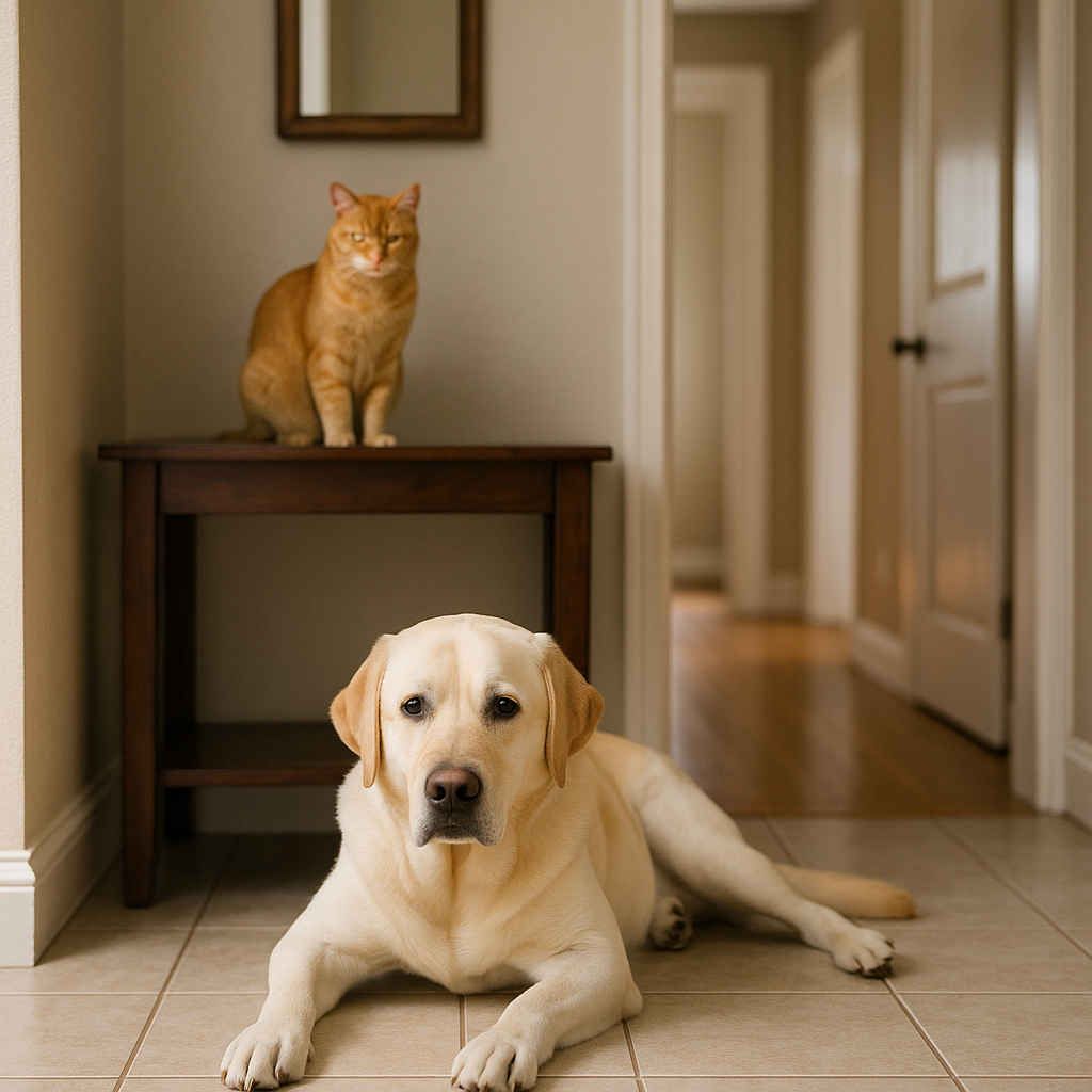 The hallway checkpoint duo
