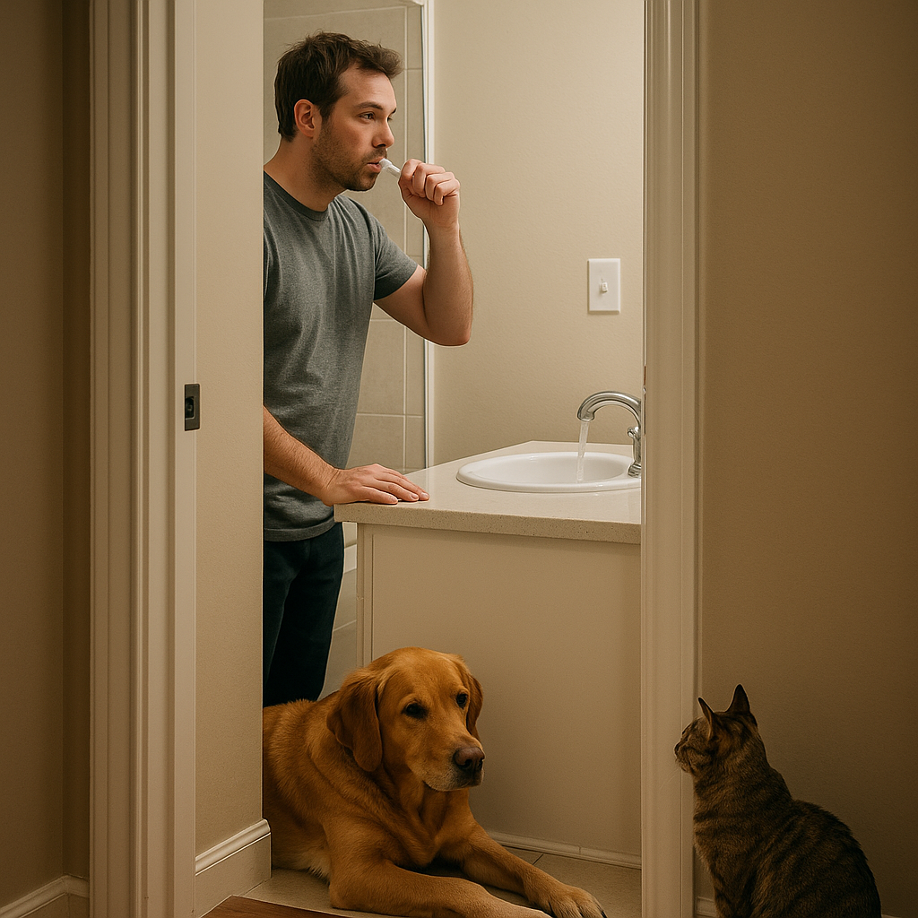 Why They Patrol the Bathroom Door Like It's Airport Security