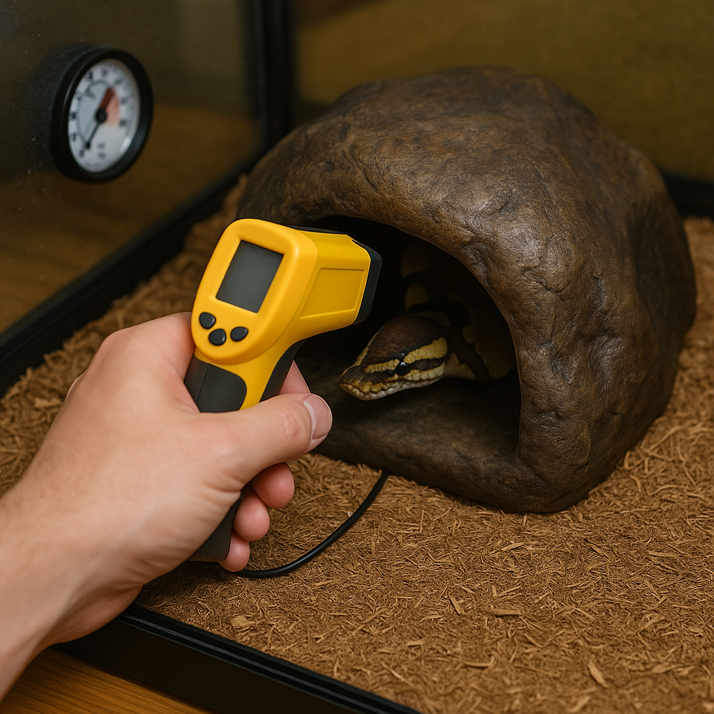 The thermostat probe test that saved my snake's belly