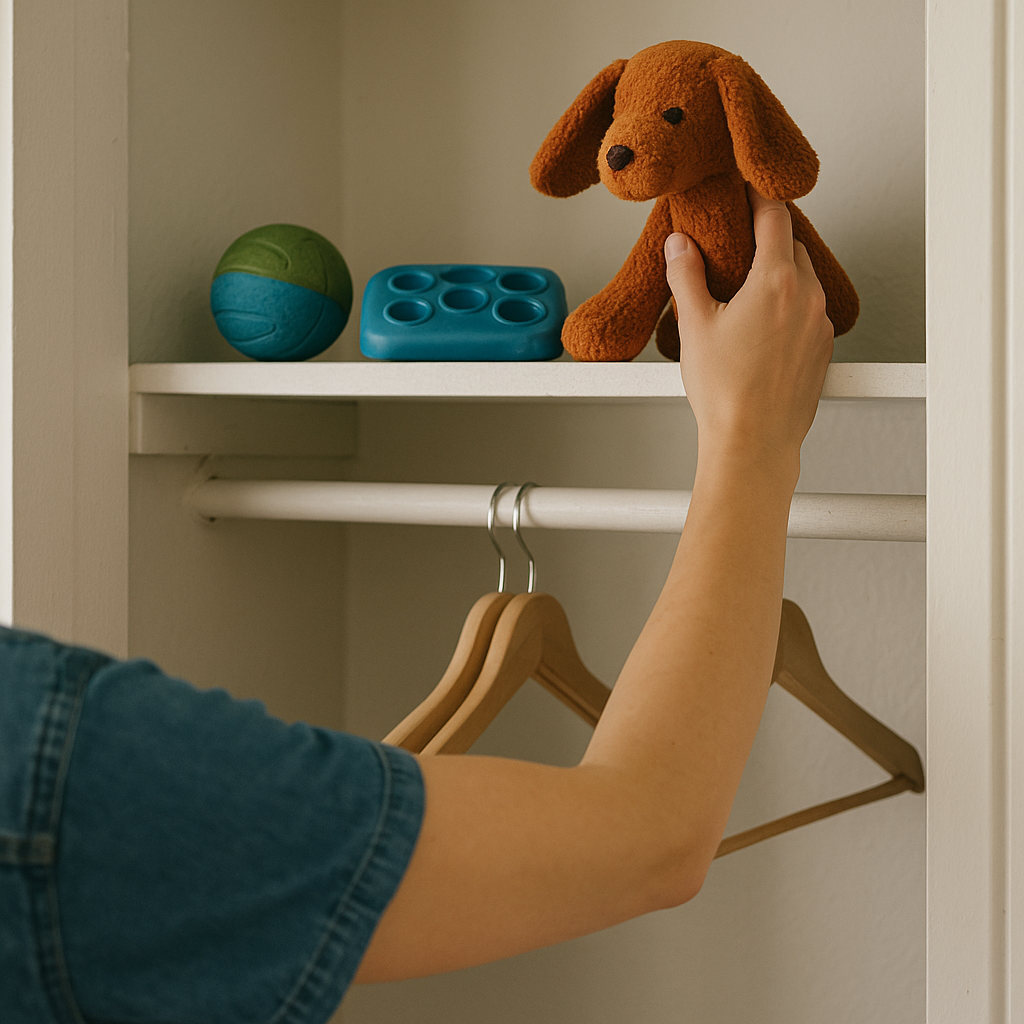 The quarantine shelf for toys that got ignored