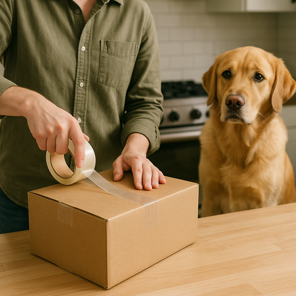 Packing tape, lint rollers, and the weird little finishing sounds