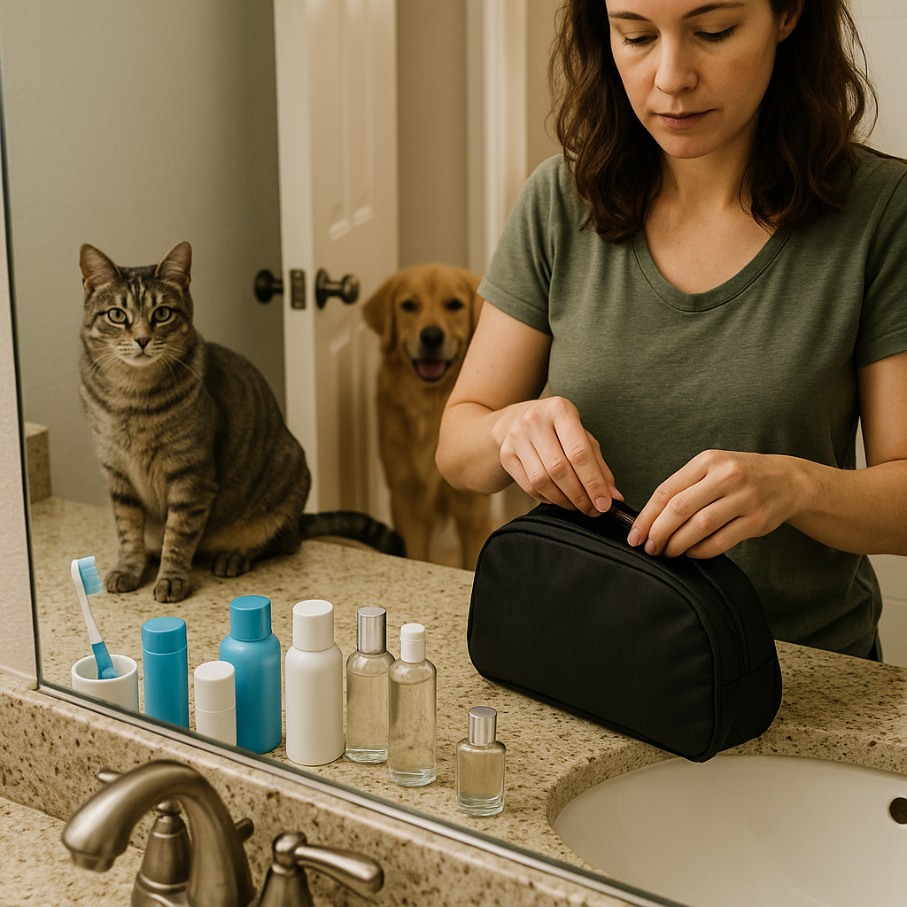Why the bathroom counter is your pet's departure calendar