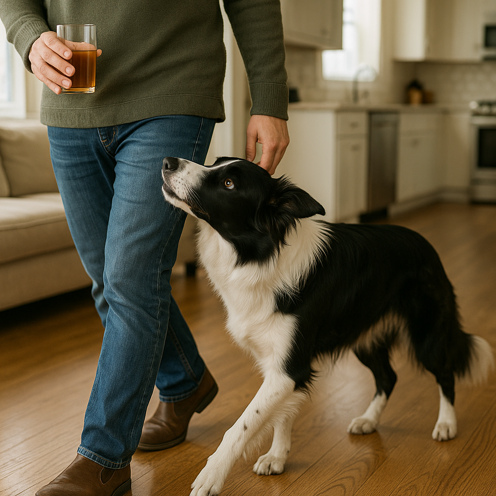 The couch-to-kitchen loop that triggers a "re-group"